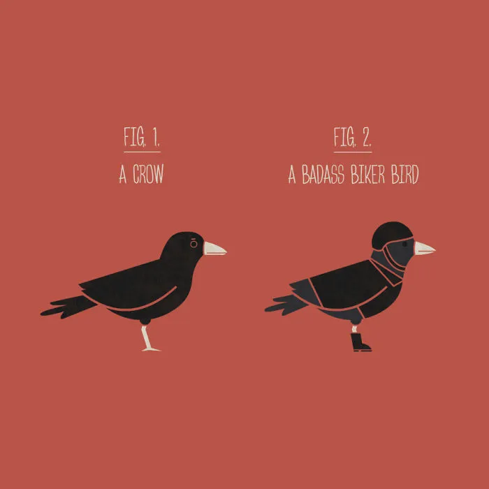 Crow Or Biker Bird