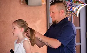 Single Dad Hosts First Ever Daddy Daughter Hair Class And Tea Party, And These Dads Win Fathers Of The Year!