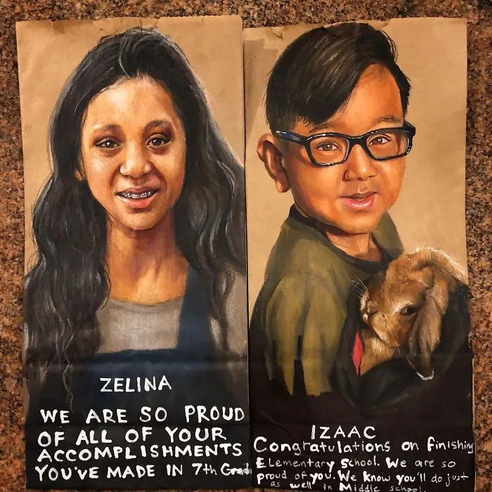 This Dad Started Drawing On His Kids' Lunch Bags 5 Years Ago And Even Obama Loved Them