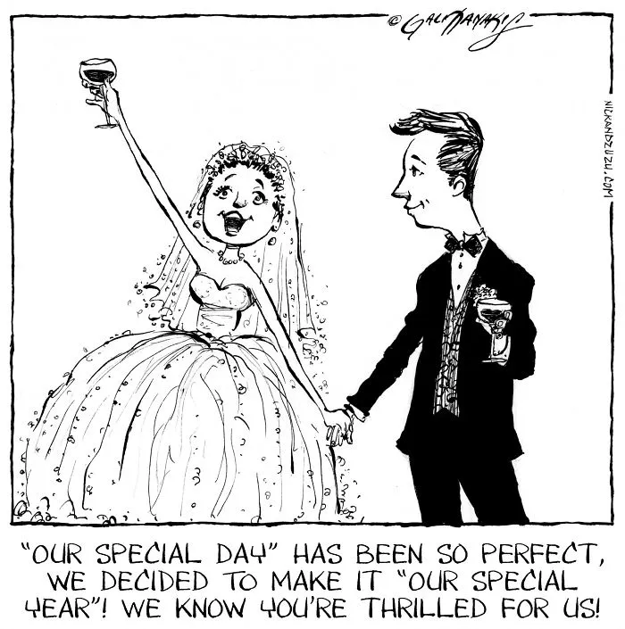 15 Uncomfortable Cartoons About Weddings That People Getting Married Won't Like