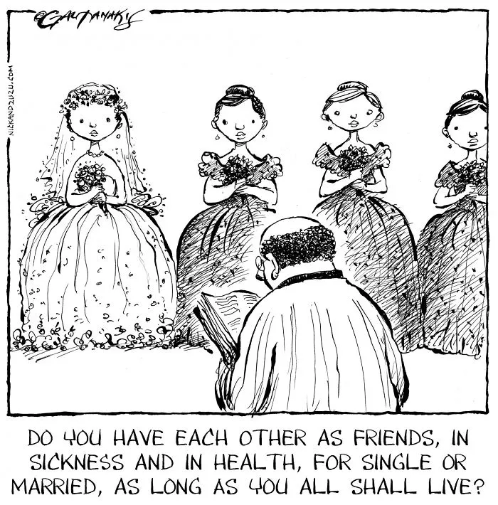15 Uncomfortable Cartoons About Weddings That People Getting Married Won't Like