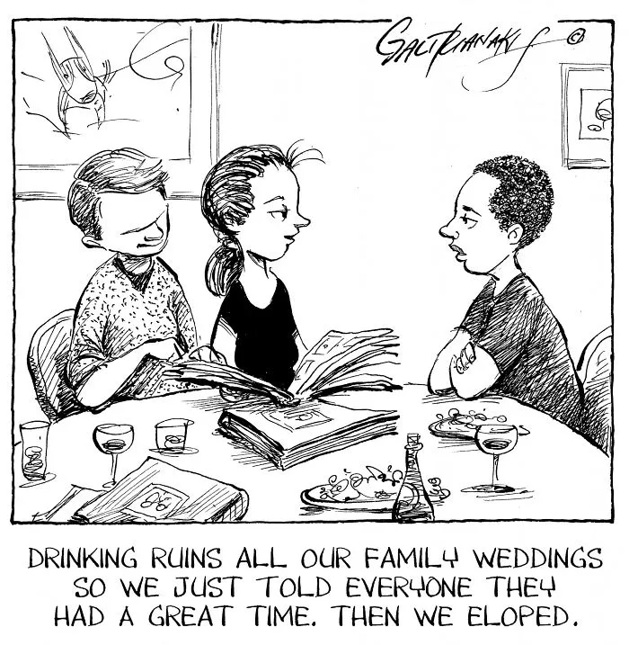 15 Uncomfortable Cartoons About Weddings That People Getting Married Won't Like
