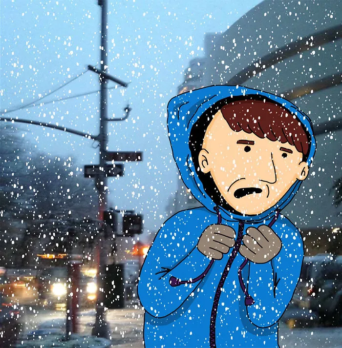 I Have To Keep Holding On To The Hood Of My Coat When It Snows