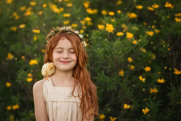 I Love To Photograph My Redhead Daughter With Pets In A Fancy Way