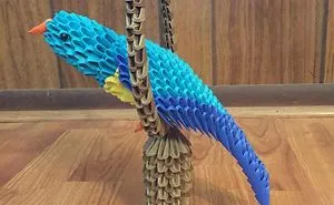 I Make Sculptures From Hundreds Of Folded Pieces Of Card Stock