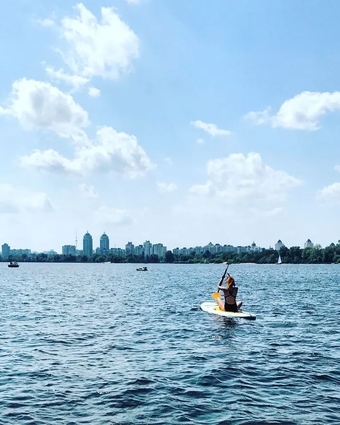 Dnipro River, Ukraine, 2017. Water-Wandering A Little