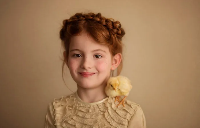 I Love To Photograph My Redhead Daughter With Pets In A Fancy Way