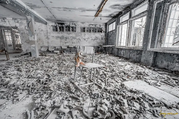 Another Kindergarden That Has A Room Full Of Gas Masks For Kids