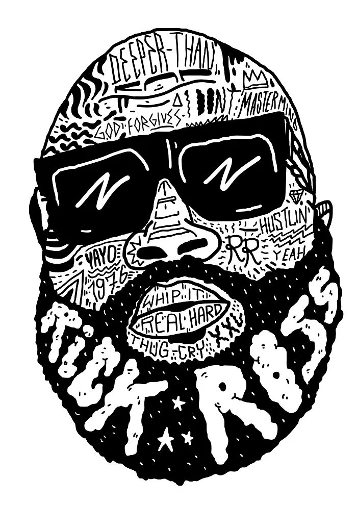 I Drew Famous Rap And Hip Hop Icons Using The Song Lyrics