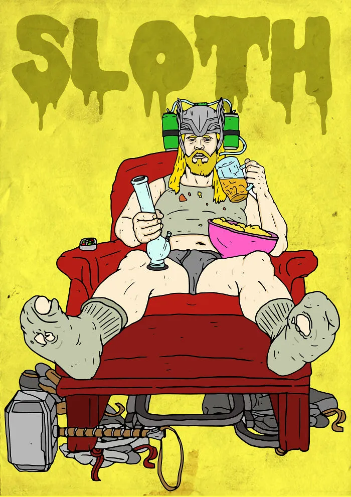 Hero To Zero: I Drew These Superheroes As The 7 Deadly Sins