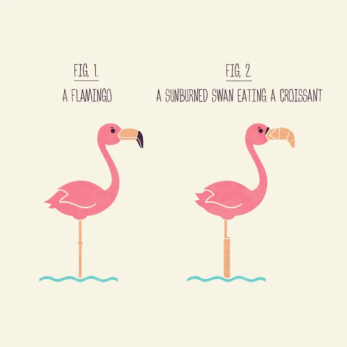 Flamingo Or Sunburned Swan