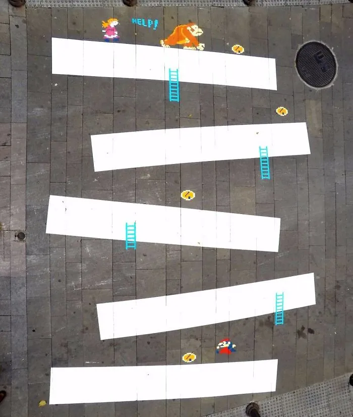 Street Artist Makes French Streets More Fun By Turning The Crosswalks Into Art
