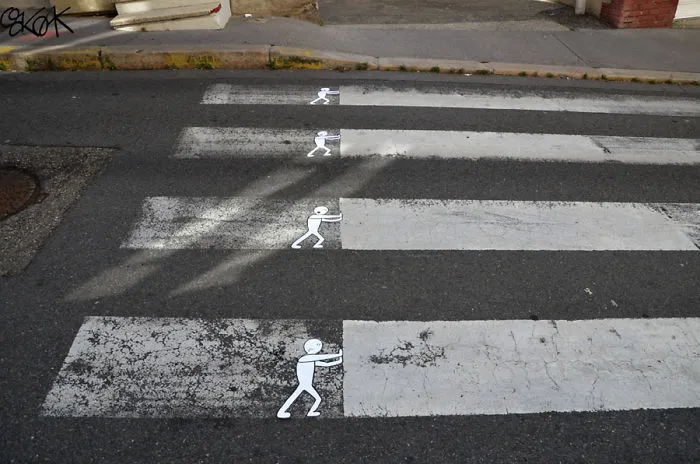 Street Artist Makes French Streets More Fun By Turning The Crosswalks Into Art