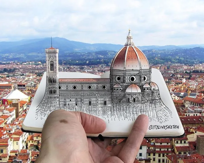 Artist Blends His Drawings With Photography To Mess With Your Brain