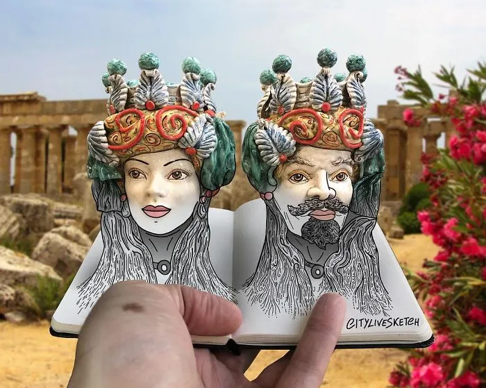Artist Blends His Drawings With Photography To Mess With Your Brain
