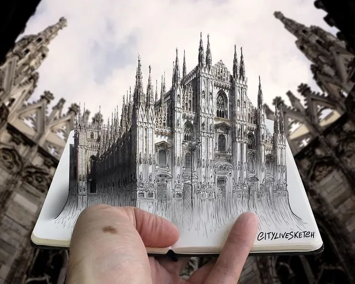 Artist Blends His Drawings With Photography To Mess With Your Brain
