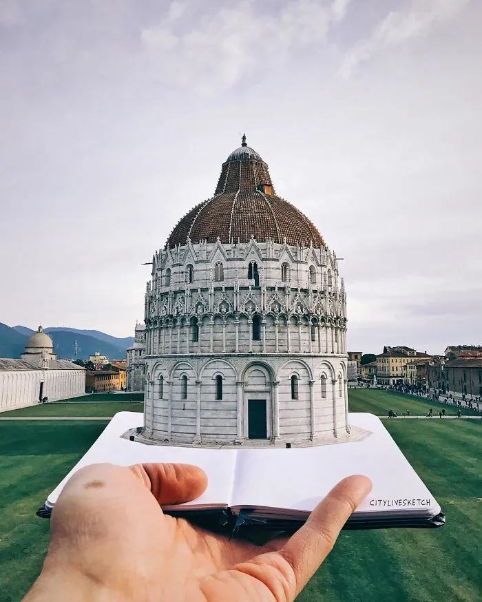 Artist Blends His Drawings With Photography To Mess With Your Brain