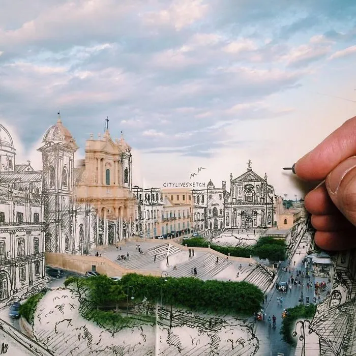 Artist Blends His Drawings With Photography To Mess With Your Brain