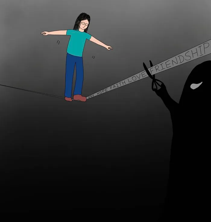 Struggling On The Tightrope