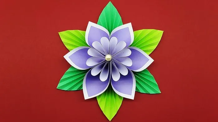 How To Make Paper Flower Easy (Diy Flowers Making Tutorial) - Paper Craft Ideas