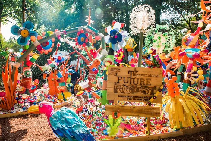 The Future Forest: We've Made A Forest Out Of 3 Tons Of Plastic In Mexico City