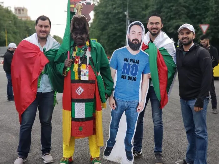 Guy Denied Permission By His Wife To Go To World Cup In Russia, So His Friends Take Him Anyway... As A Cardboard