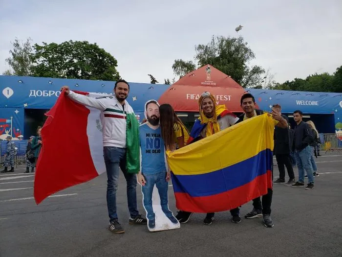 Guy Denied Permission By His Wife To Go To World Cup In Russia, So His Friends Take Him Anyway... As A Cardboard