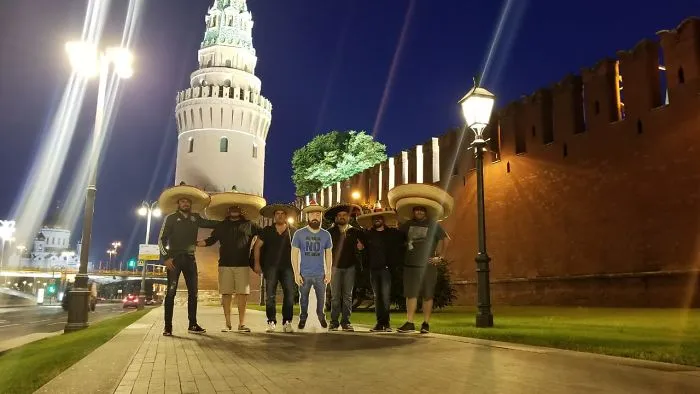 Guy Denied Permission By His Wife To Go To World Cup In Russia, So His Friends Take Him Anyway... As A Cardboard