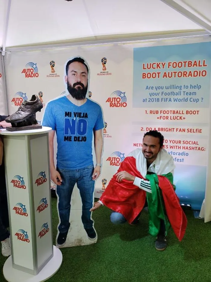 Guy Denied Permission By His Wife To Go To World Cup In Russia, So His Friends Take Him Anyway... As A Cardboard