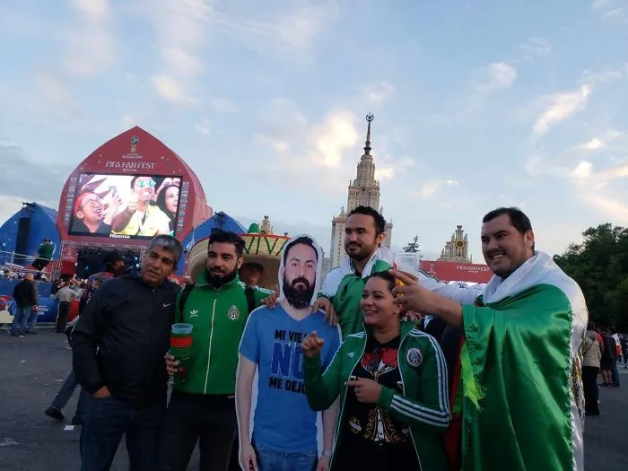 Guy Denied Permission By His Wife To Go To World Cup In Russia, So His Friends Take Him Anyway... As A Cardboard