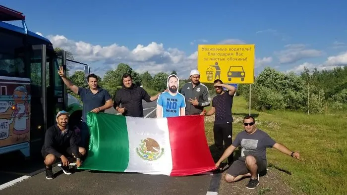 Guy Denied Permission By His Wife To Go To World Cup In Russia, So His Friends Take Him Anyway... As A Cardboard