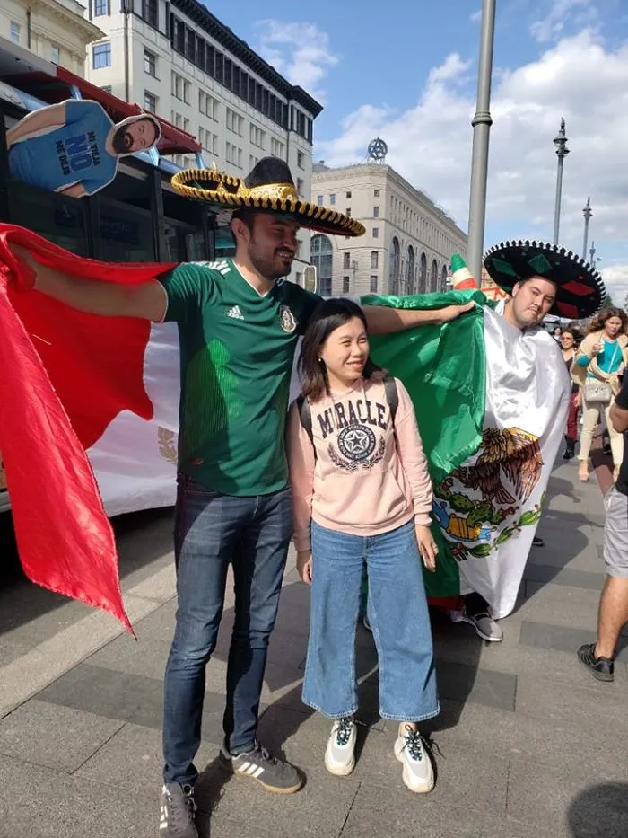 Guy Denied Permission By His Wife To Go To World Cup In Russia, So His Friends Take Him Anyway... As A Cardboard