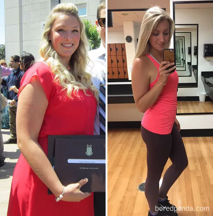 From 2013 To 2017. One Year Ago Today I Made A Promise To Myself To Eat Healthier, Exercise Regularly, Workout Hard, And Never Give Up On Myself