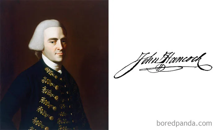 John Hancock - Presidente del congreso continental de EEUU
