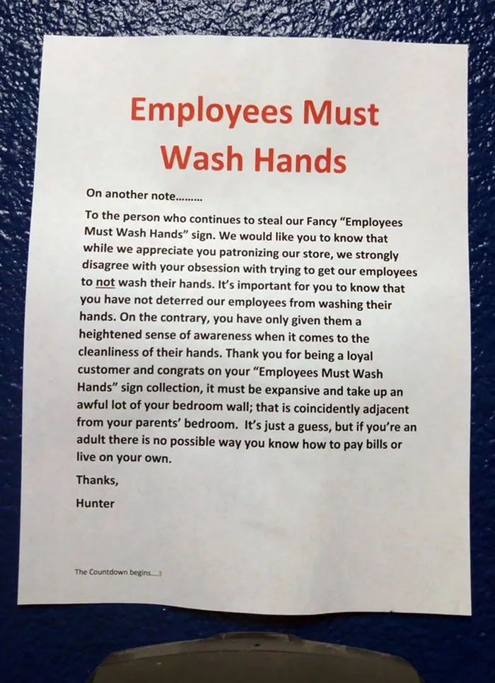 This Was Posted In The Bathroom At A Pizza Place I Went To