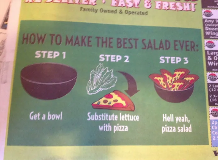 Ad For A Local Pizza Shop. They're Getting My Business