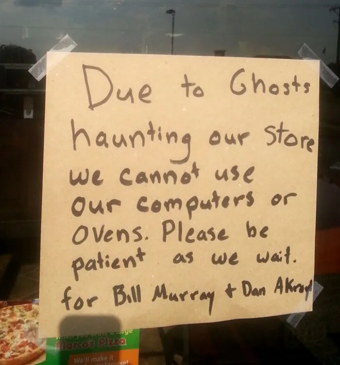 Local Pizza Place Put This Up During A Blackout