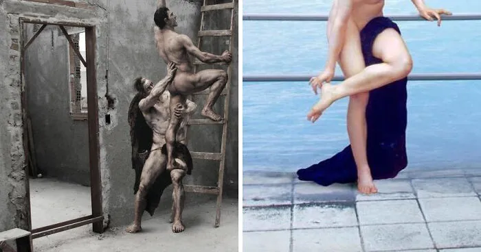75 Figures From Famous Paintings Invade Modern Day Settings, And They Fit Too Well