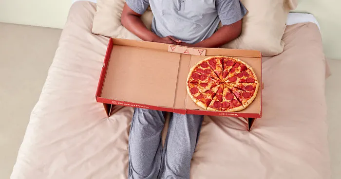 We Made A Pizza Box That Turns Into A Tray For Eating In Bed