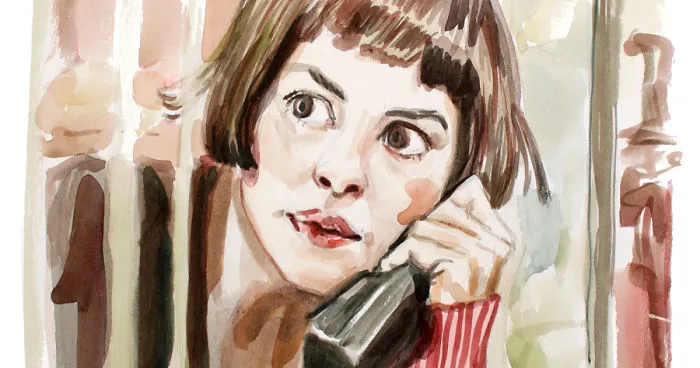 I Made Paintings Of People On The Phone