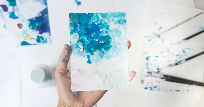I Created 100 Abstract Paintings In 100 Days, And Gave Them To People Around The World