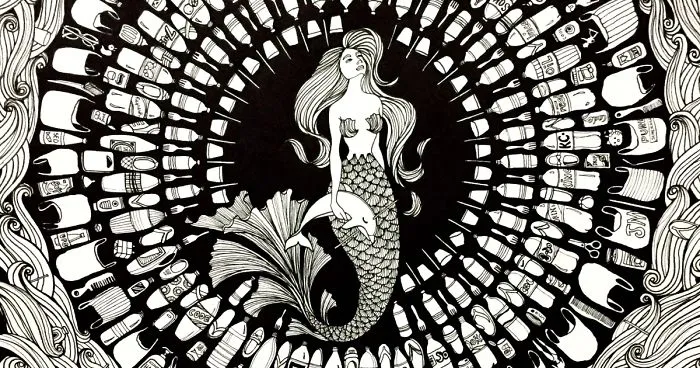 This Detailed Artwork Aims To Help Raise Awareness On Marine Plastic Pollution