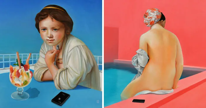 I Combine Baroque And Contemporary, Giving A New Meaning To My Oil Paintings