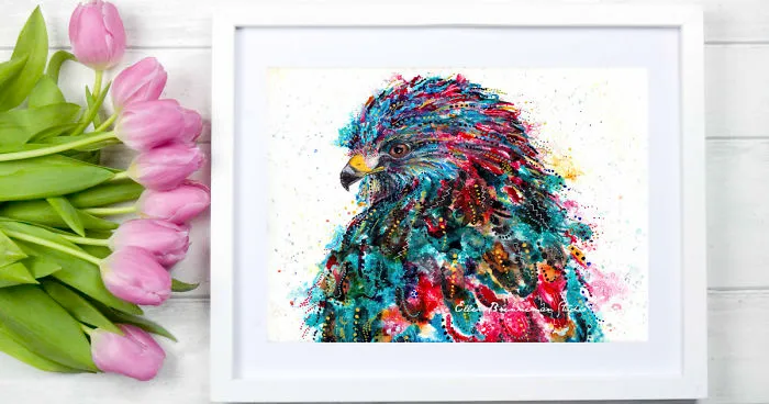 A Hawk Landed On My Windowsill, Gifting Me With A New Look On Life And A New Series Of Paintings
