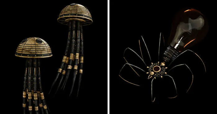 Black And Gold Animal Characters