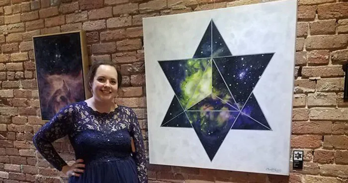 Painting Series Using Hubble Images & Geometry (20+paintings)