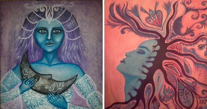 I Paint My Very Own Ideas With Acrylics On Canvas In A Different Way