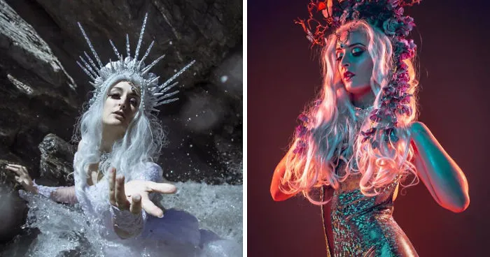 I Make Fantasy Headdresses And My Friend Photographs Them