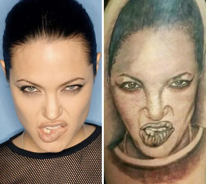 Retrato de Angelina Jolie