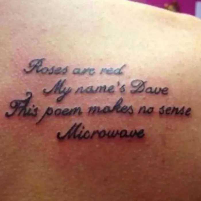 Nice Tattoo, Dave